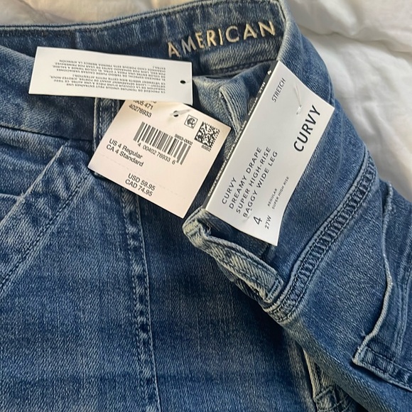 American Eagle CURVY wide leg Jean NWT - Picture 1 of 5